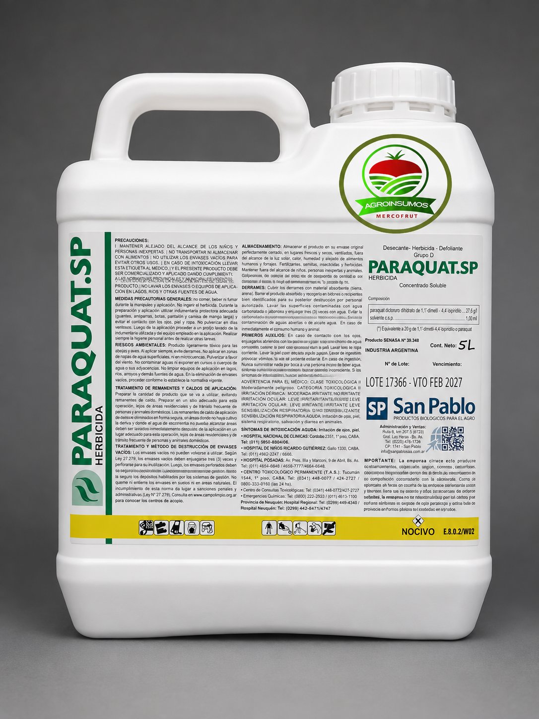 PARAQUAT SP X 5 LIT - Imagen 1