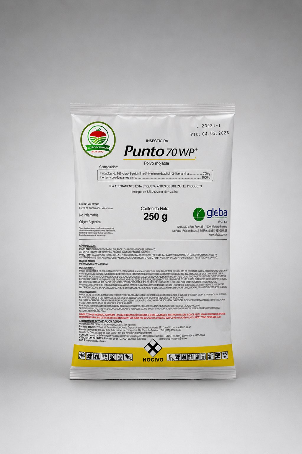 PUNTO 70% WP X 250 GRS - Imagen 1
