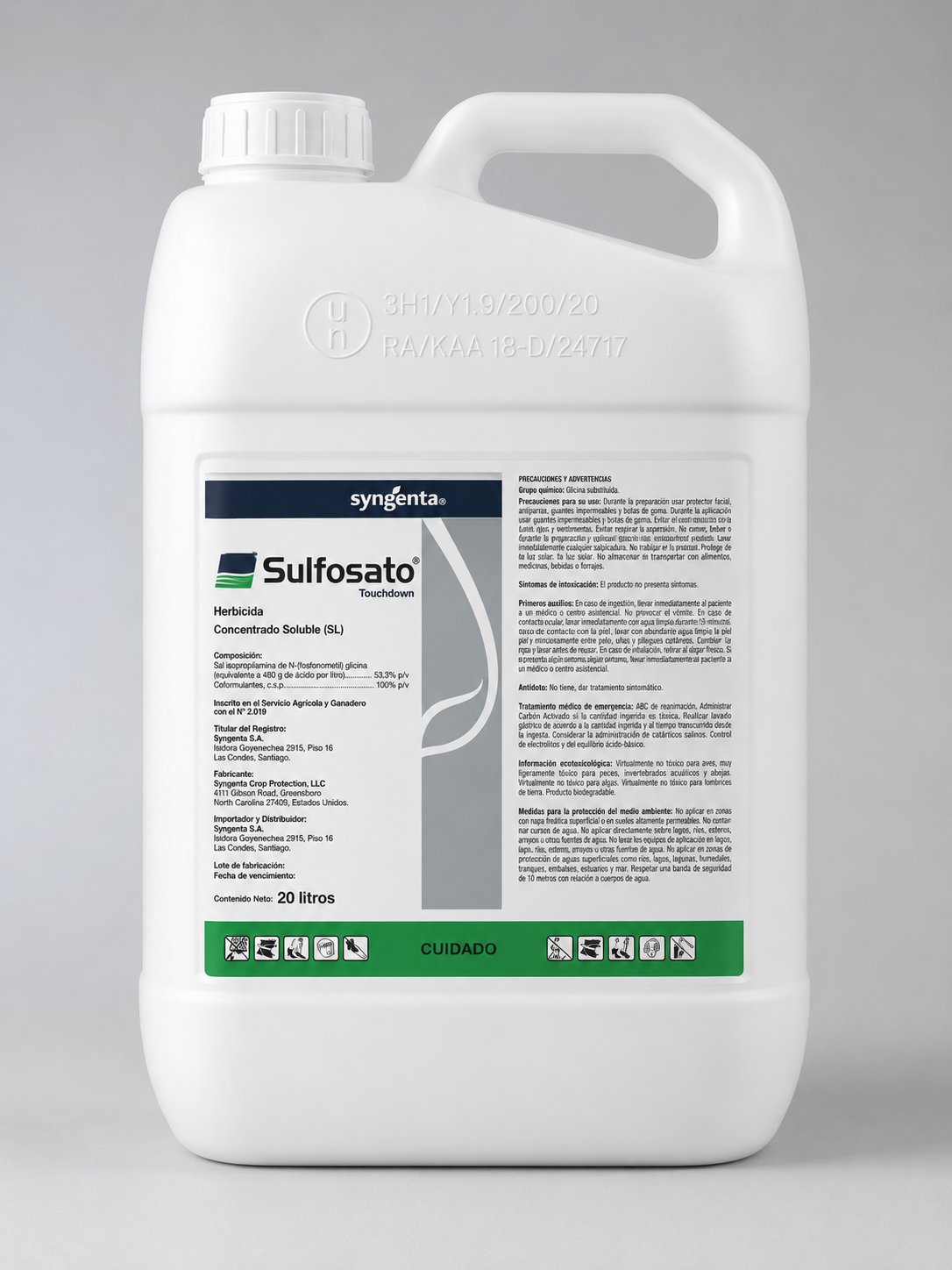 GLIFO 62%SULFOSATO X 20 LTS - Imagen 1