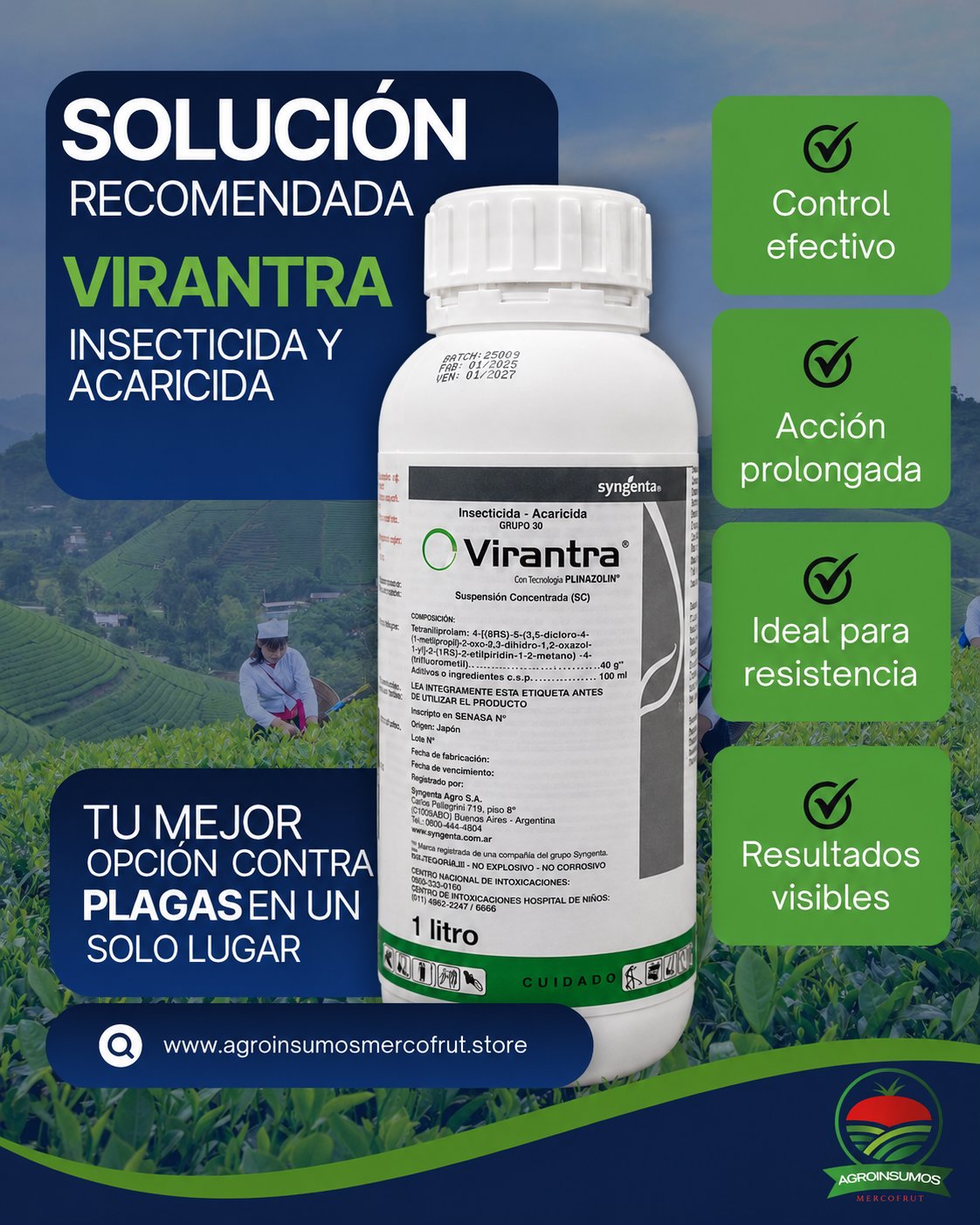 VIRANTRA X 1 LIT SYNGENTA - Imagen 1