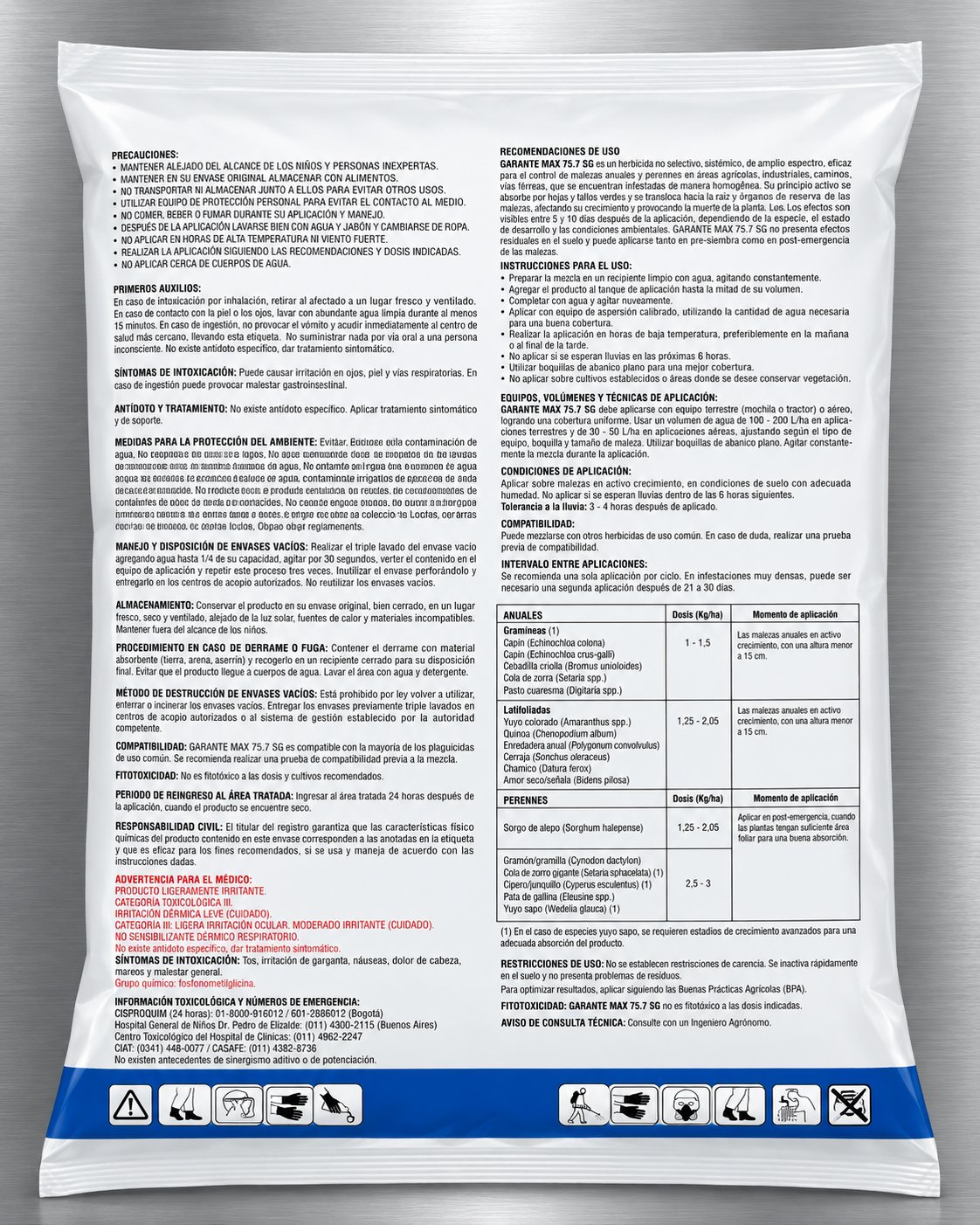 GLIFO 75,7% GRA X 5 KGS GARANT - Imagen 1