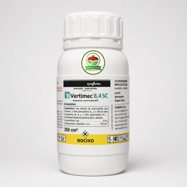VERTIMEC 8.4 SC X 250CC  Abamectina SYNGENTA arañuela acaros minador