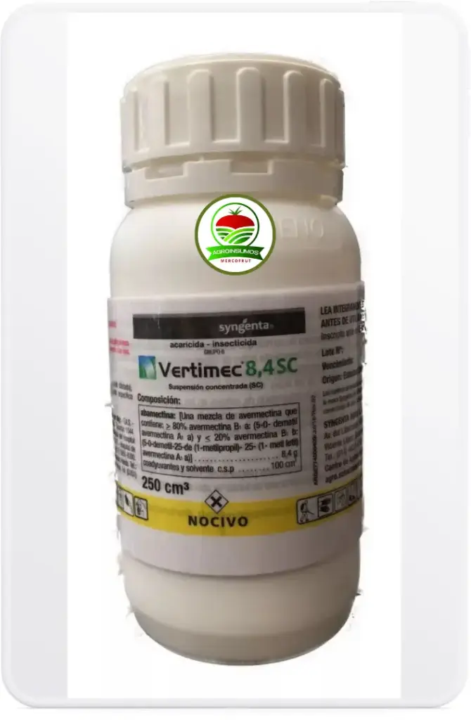 VERTIMEC 8.4 SC X 250CC  Abamectina SYNGENTA arañuela acaros minador