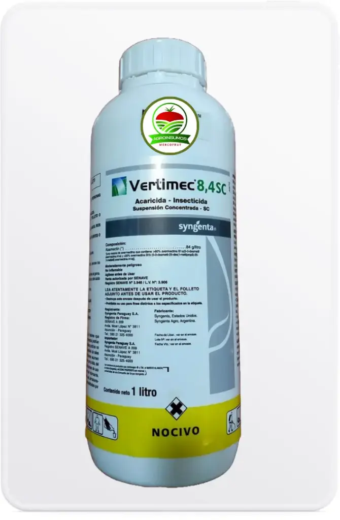 VERTIMEC 8.4 SC X 1 Lt - Abamectina SYNGENTA arañuela acaros minador