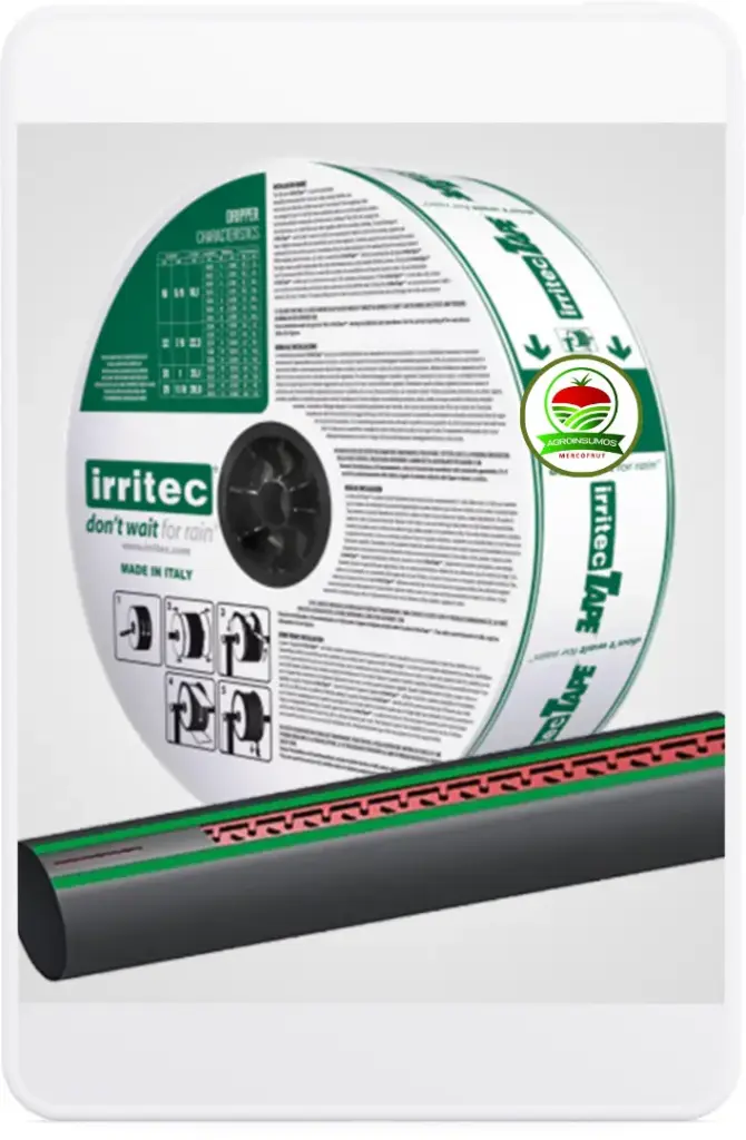 Cinta de Riego Irritec X 3962 M  125 Micr a 10 cm.