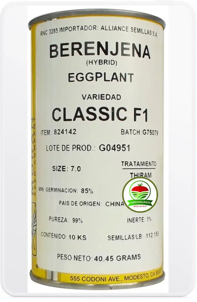 Berenjena Eggplant Classic F1