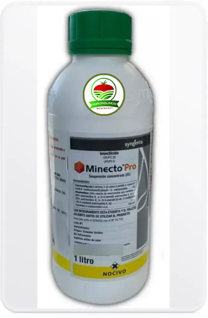 MINECTO PRO 1 Lt. - Cyantraniliprole - Abamectina SYNGENTA Mosca blanca