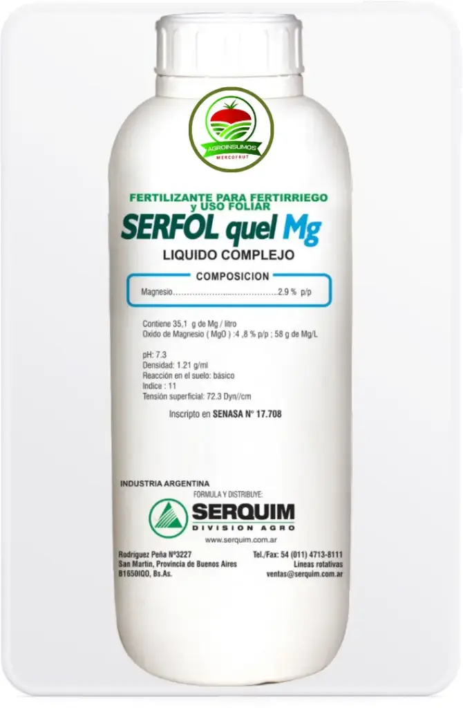 ​SERFOL quel mg QUELATO de magnesio SERQUIM