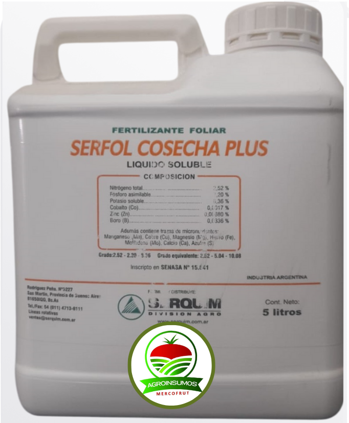 ​SERFOL COSECHA PLUS x 5 Lit SERQUIM