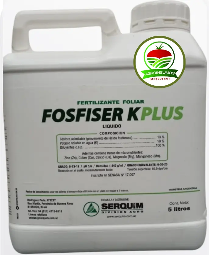 ​FOSFISER Potasio Plus x 5 lit SERQUIM fosfito