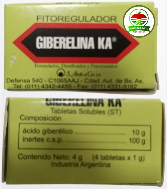 Giberlina KA X 4 Pastillas ANDO